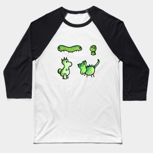 Green Creature Collection Baseball T-Shirt